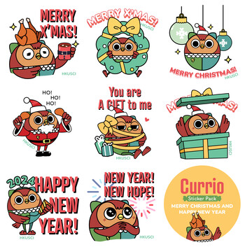Whatsapp sticker - Christmas and Happy New Year