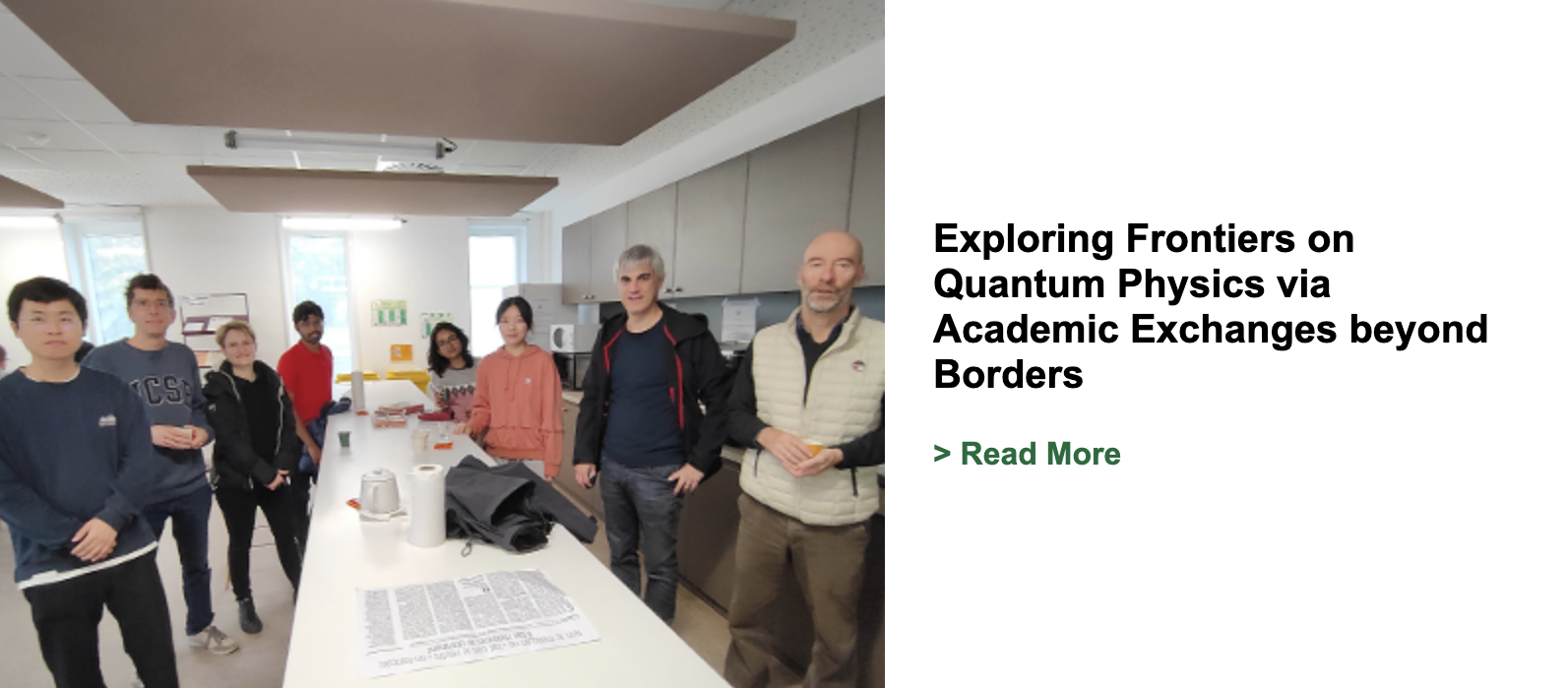 Exploring Frontiers on Quantum Physics via Academic Exchanges beyond Borders