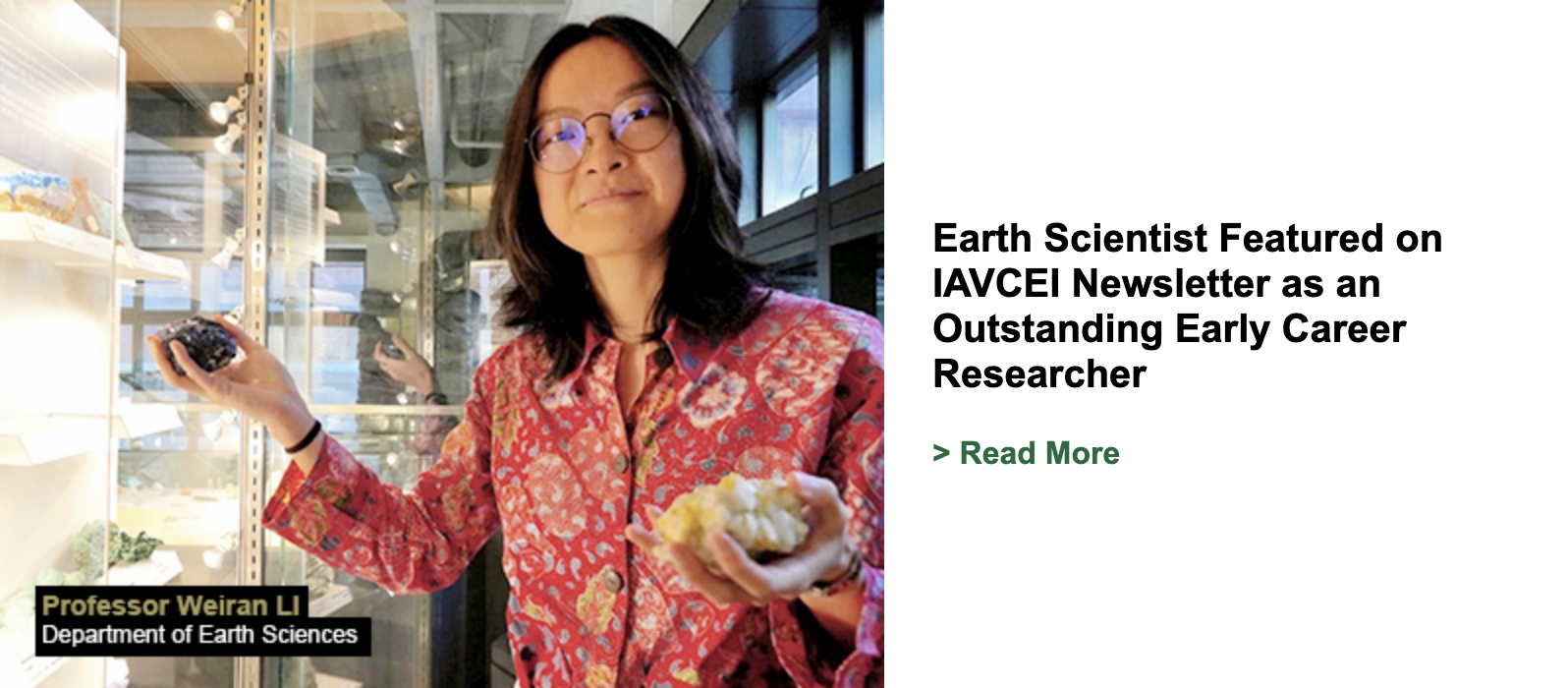 Earth Scientist Featured on IAVCEI Newsletter as an Outstanding Early Career Researcher