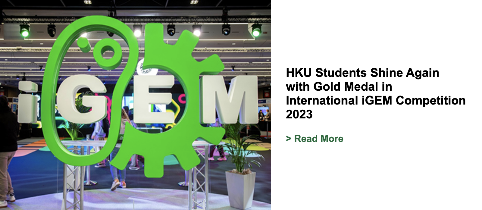HKU Students Shine Again with Gold Medal in International iGEM Competition 2023