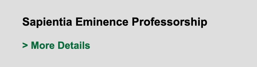 Sepientia Eminence Professorship