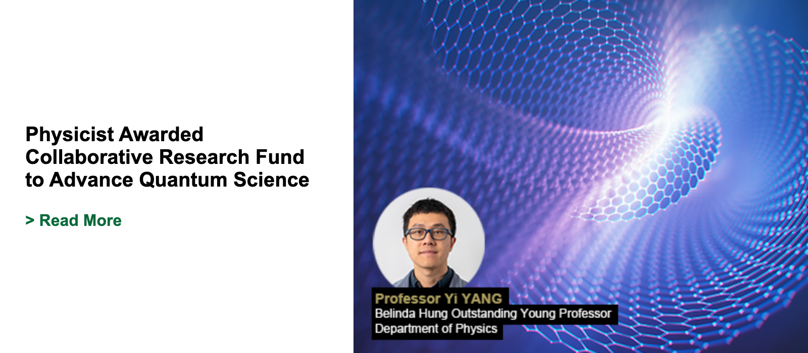 Physicist Awarded Collaborative Research Fund to Advance Quantum Science