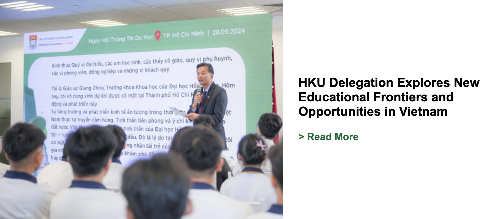 HKU Delegation Explores New Educational Frontiers and Opportunities in Vietnam