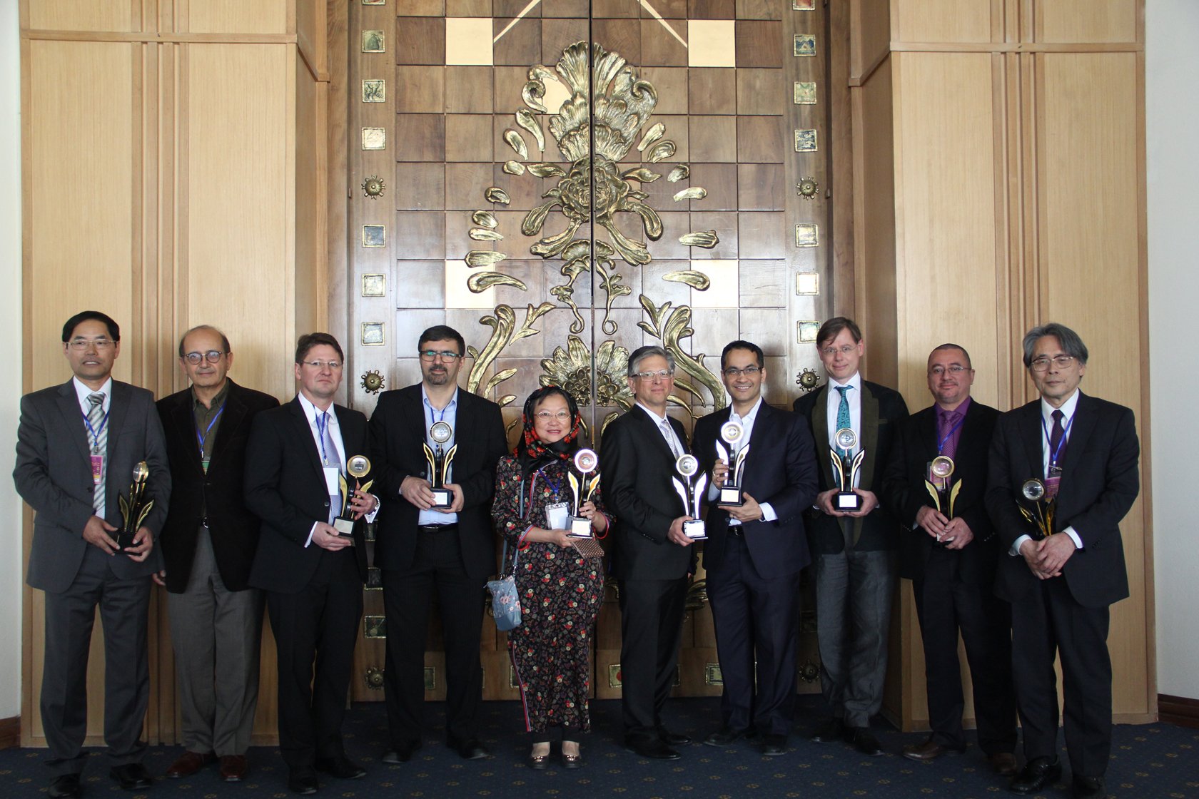 Professor Zhao (Left) and other Laureates. Image courtesy: Khwarizmi International Award