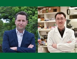 Dr Timothy Bonebrake(on the left) and Dr Wang Yufeng