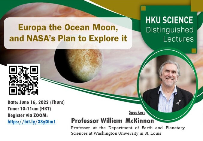 Distinguished Lecture - Europa the Ocean Moon, and NASA’s Plan to Explore it