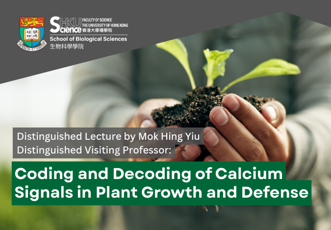 HKU Distinguished Lecture by Mok Hing Yiu Distinguished Visiting Professor: Coding and Decoding of Calcium Signals in Plant Growth and Defense 