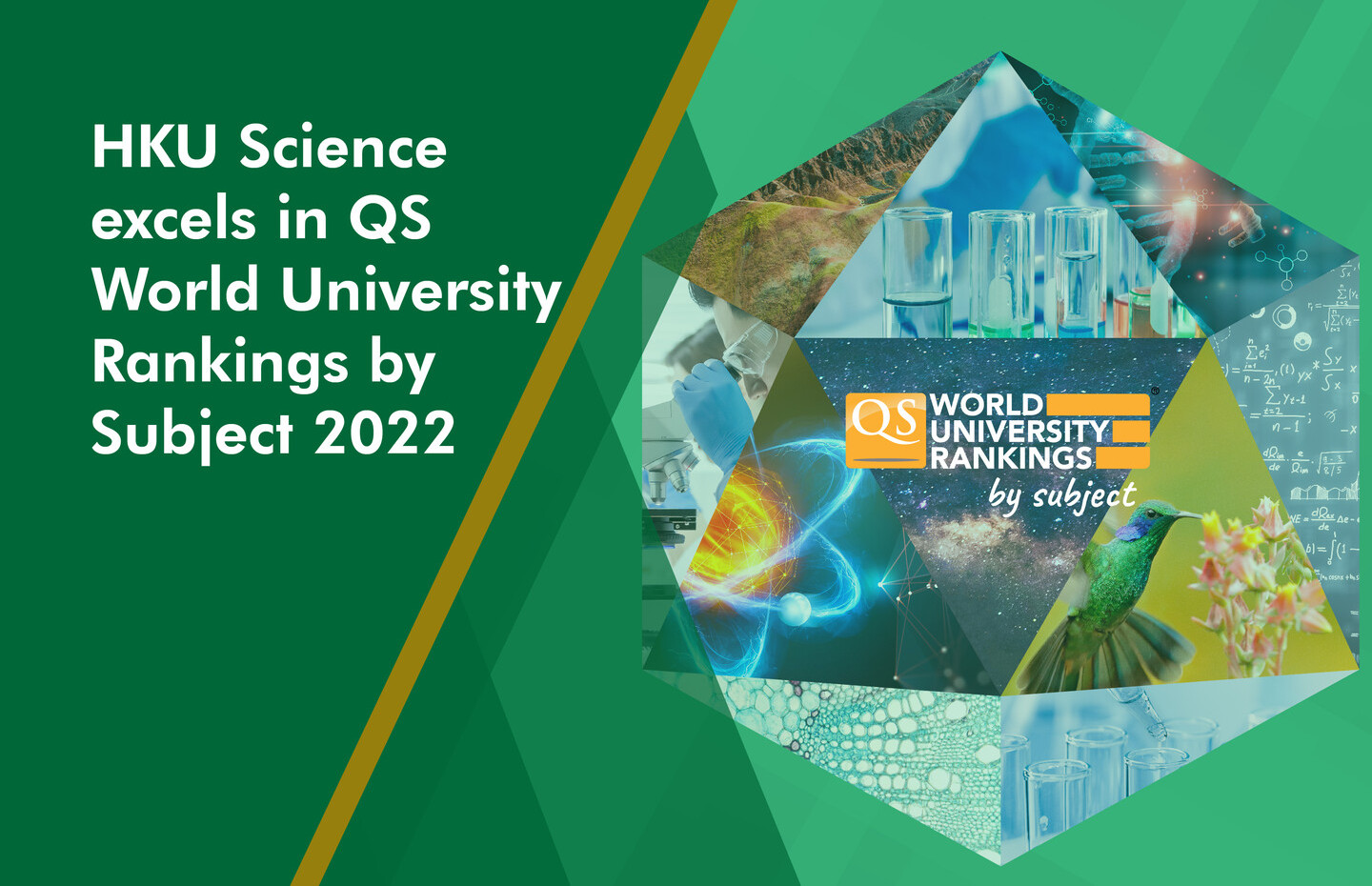 HKU Science excels in QS World University Rankings by Subject 2022