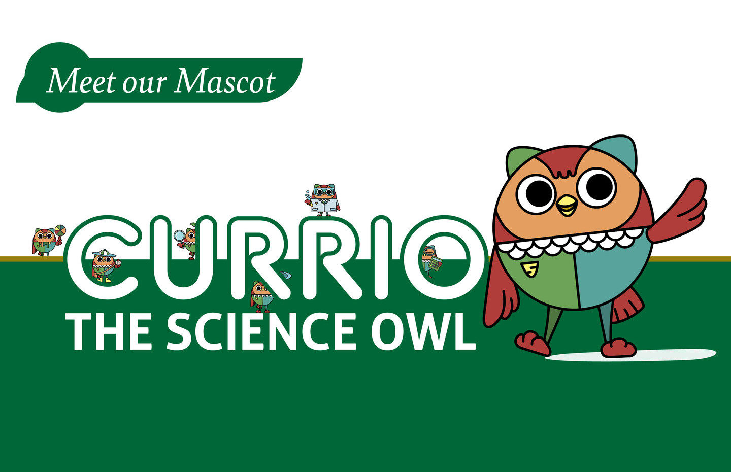Meet Our Mascot – Currio the Science Owl