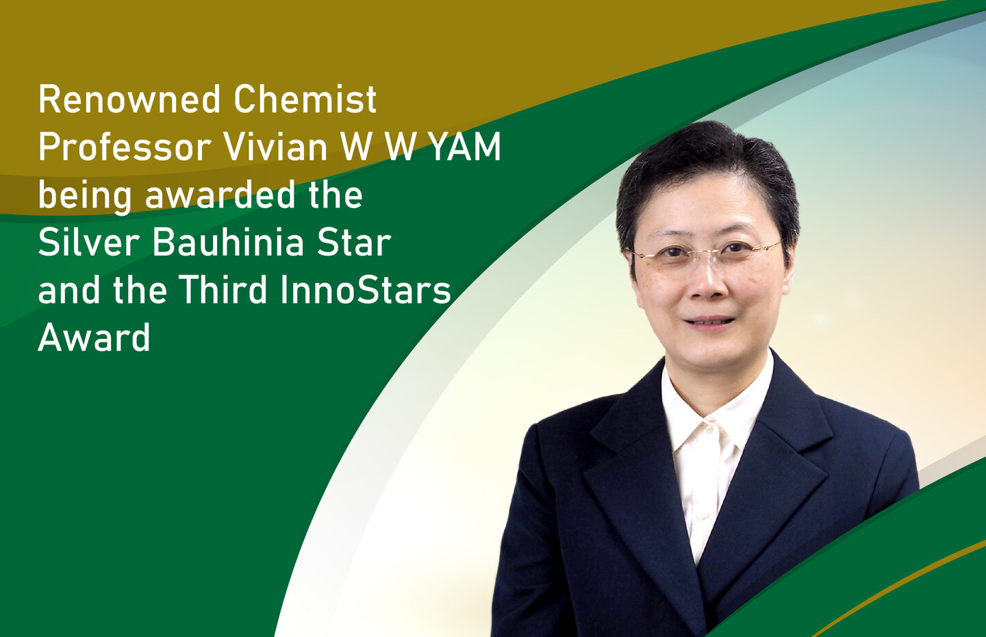 Renowned Chemist Professor Vivian Wing-Wah YAM being awarded the Silver Bauhinia Star