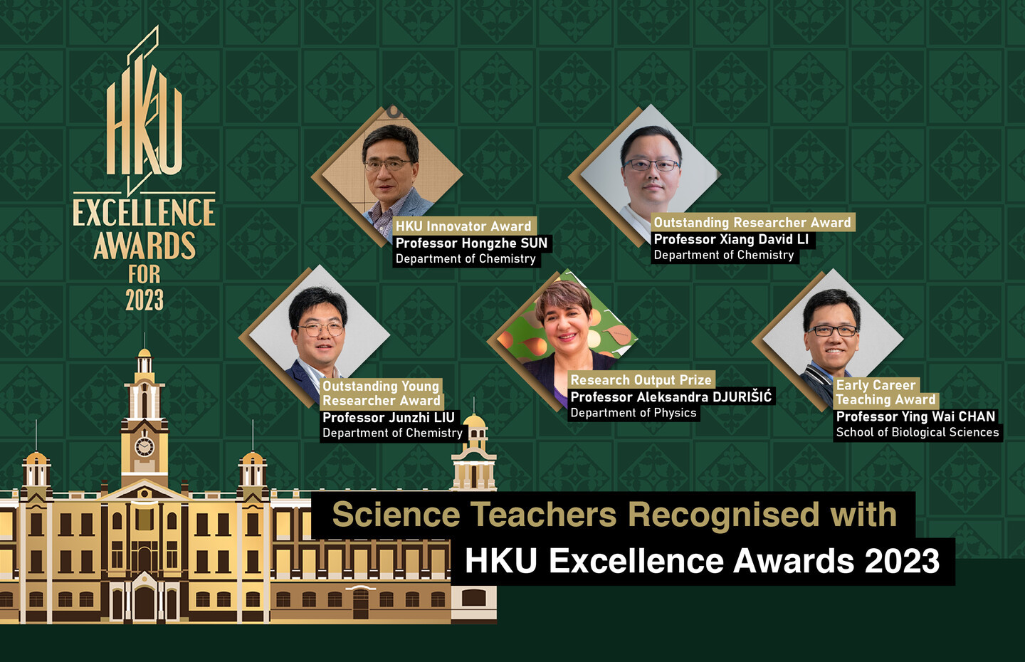 Science Teachers Recognised with HKU Excellence Awards 2023