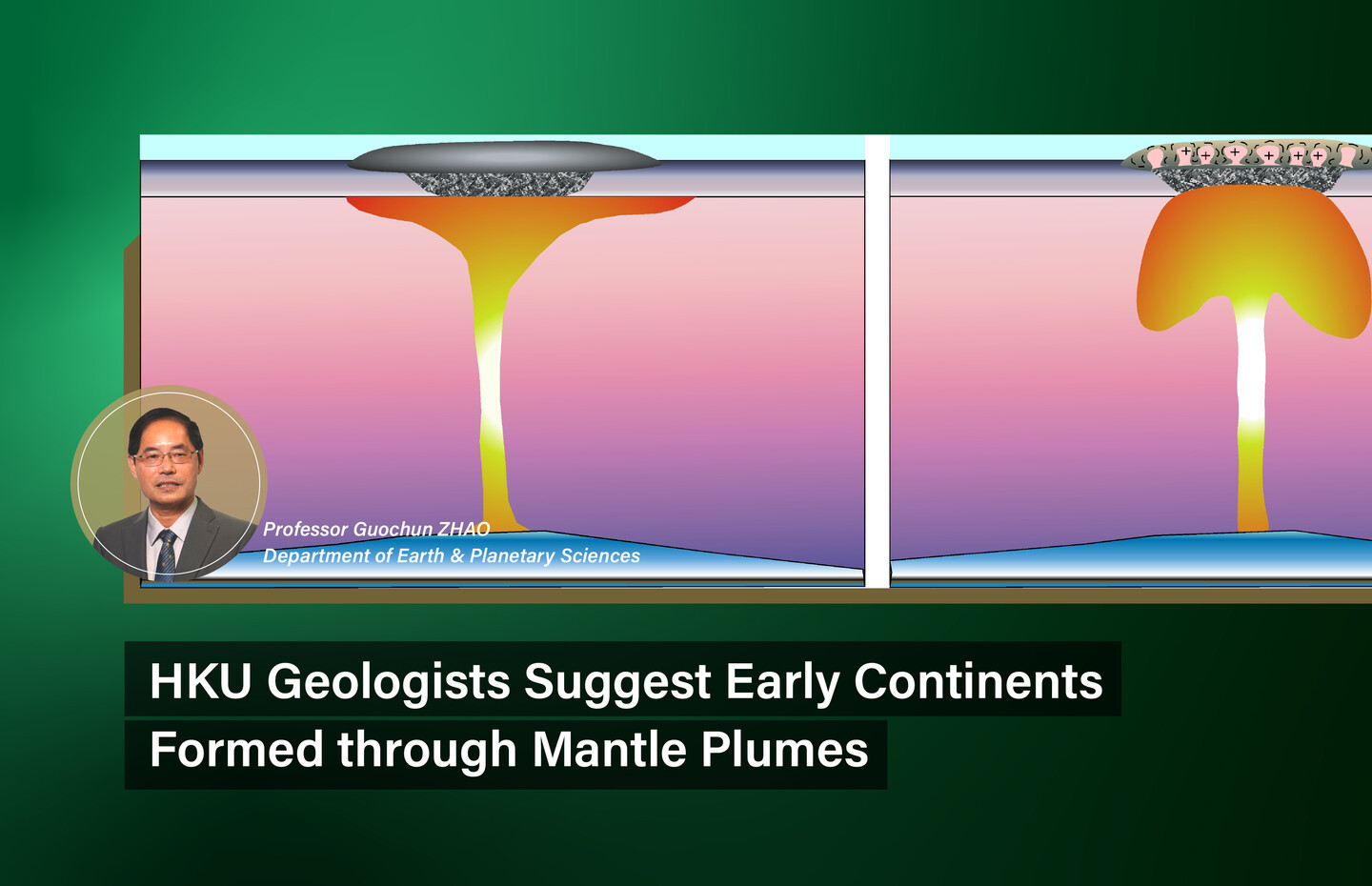 HKU Geologists Suggest Early Continents Formed through Mantle Plumes