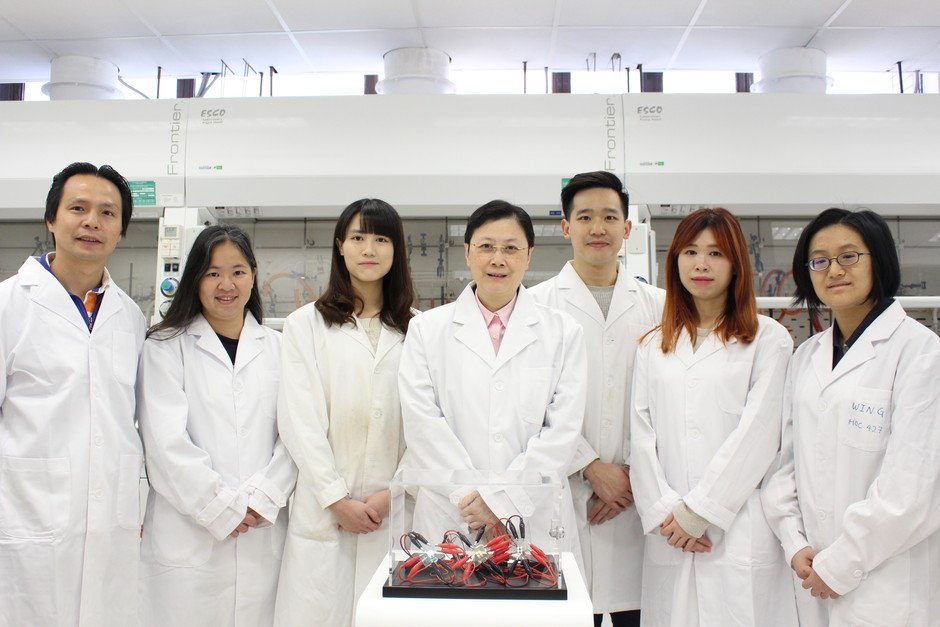 Professor Vivian Wing-Wah Yam (middle) and her research team