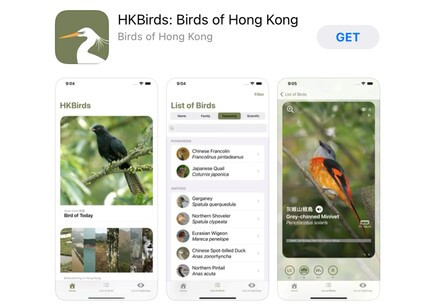 From flat screen to nature via birding: HKU Ecologist and the Hong Kong Bird Watching Society jointly developed a Mobile App "HKBirds: Birds of Hong Kong", facilitating a bird-watching learning platform