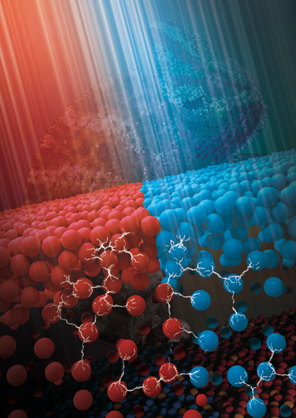 Novel ink composed of colourful microbeads adapts to the appearance of received light by light-driven separation