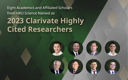Eight Academics and Affiliated Scholars from HKU Science Named as 2023 Clarivate Highly Cited Researchers