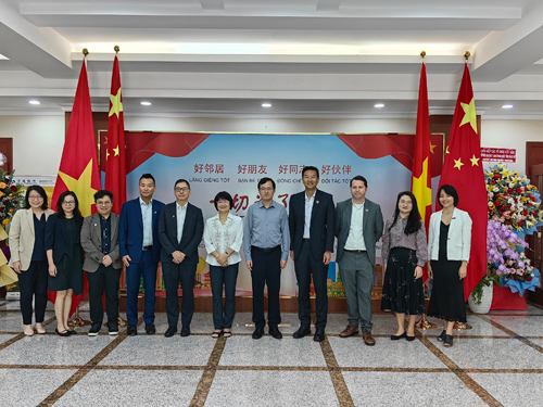 HKU delegation paying visit to the Chinese Embassy.