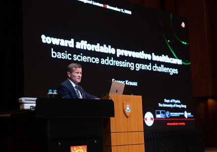 Nobel Laureate Professor Ferenc Krausz Delivers Inaugural Lecture at HKU, Charting New Era in Preventive Healthcare
