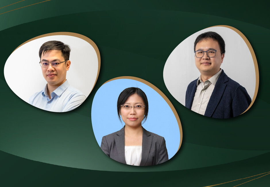 From the left: Professors Jian HE, Jenny Hiu Ching LEE and Jin WU