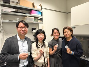 Figure 2. The research team at the School of Biological Sciences. From the left: Professor Chaogu ZHENG, Dr Emily Hok Ning TSUI, Dr Charmaine Yan Yu WONG and Professor Karen Wing Yee YUEN. 