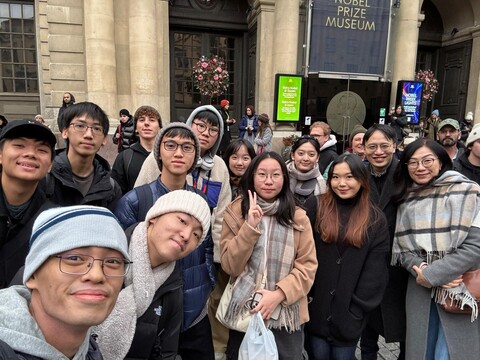 Gordon with fellow participants in the Nobel Week programme