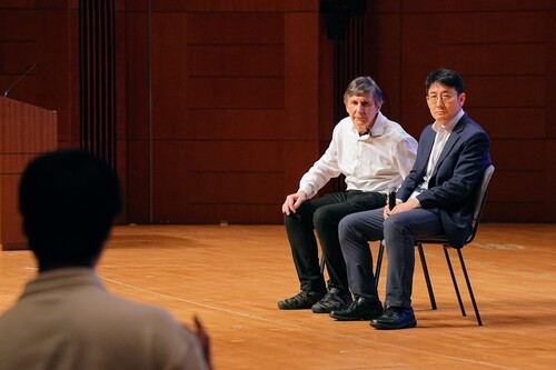 Prof Geim and Professor Shuang Zhang