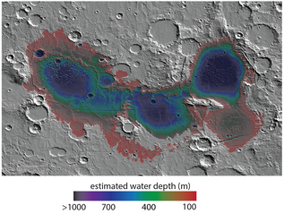 topographic map of Mars