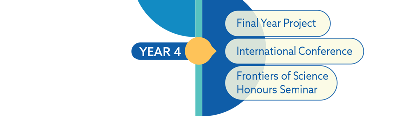 Pathway of YSS - Year 4: Final Year Project; International Conference; Frontiers of Science Honours Seminar