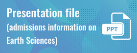 Presentation file (admissions information on Earth Sciences)