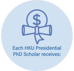 Each HKU Presidential PhD Scholar receives: