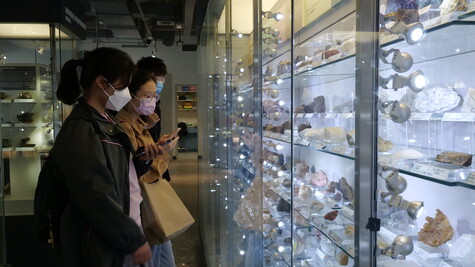 Students visit the Stephen Hui Geological Museum