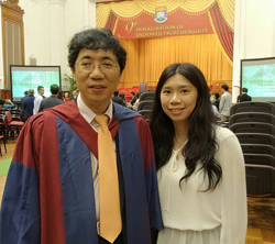 Ella with Prof CM Che