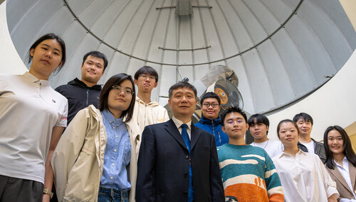 Professor Bing Zhang and his team.