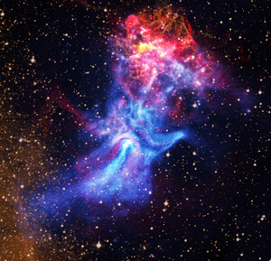 Image credit: X-ray: NASA/CXC/Univ. of Hong Kong/ S. Zhang et al.; Radio: ATNF/CSIRO/ATCA; H-alpha: UK STFC/Royal Observatory Edinburgh; Image 22 Processing: NASA/CXC/SAO/N. Wolk