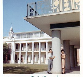 First coloured photo with Mrs Chan before the demolishing of Chemistry Building