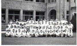 A summer camp at Sam Yuk School in August 1958