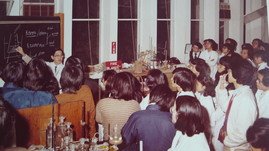 Last Organic Chemistry practical in the First floor teaching laboratory of the old Chemistry Building before moving the teaching of practical to the new Chemistry Building (Chong Yuet Ming site) (1991)