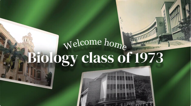 Video of Home-coming of Biology Class of 1973
